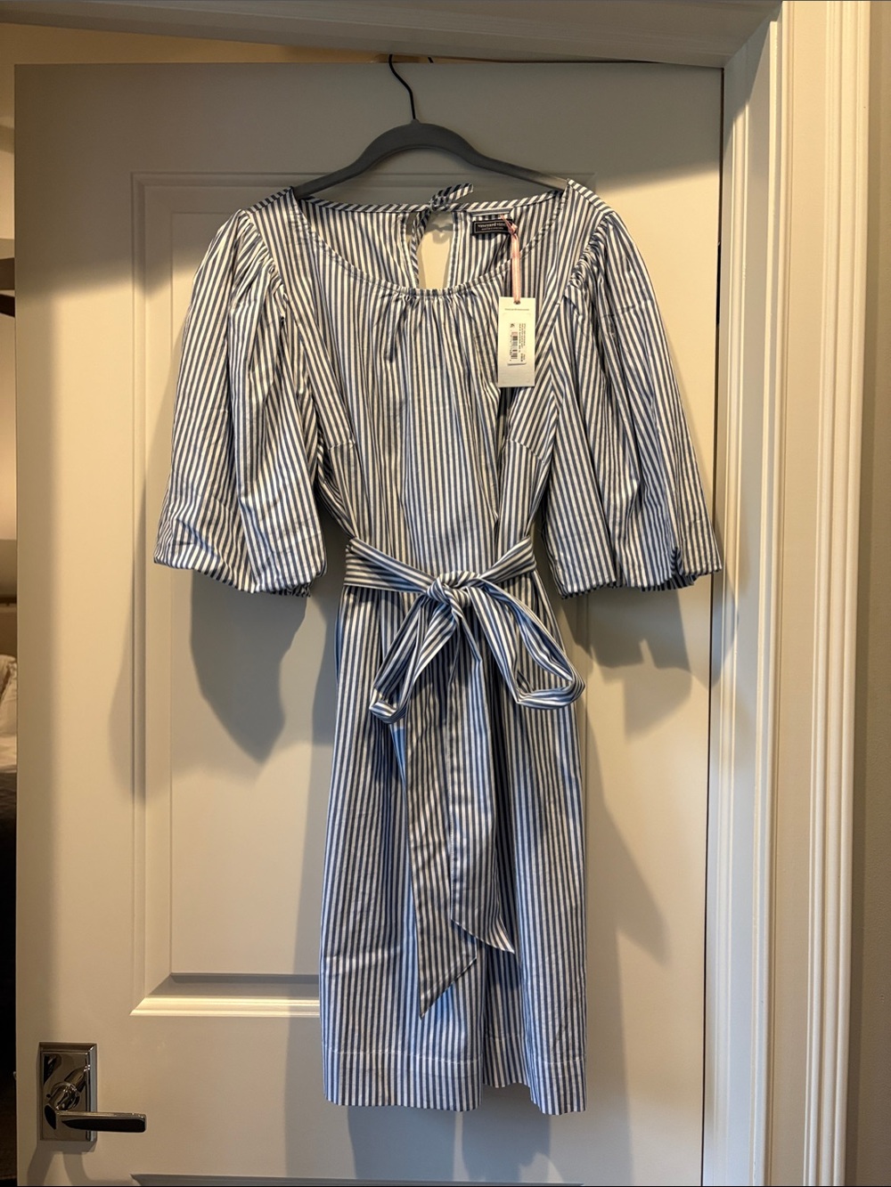 Vineyard Vines Poplin Puff Sleeve Shift Dress